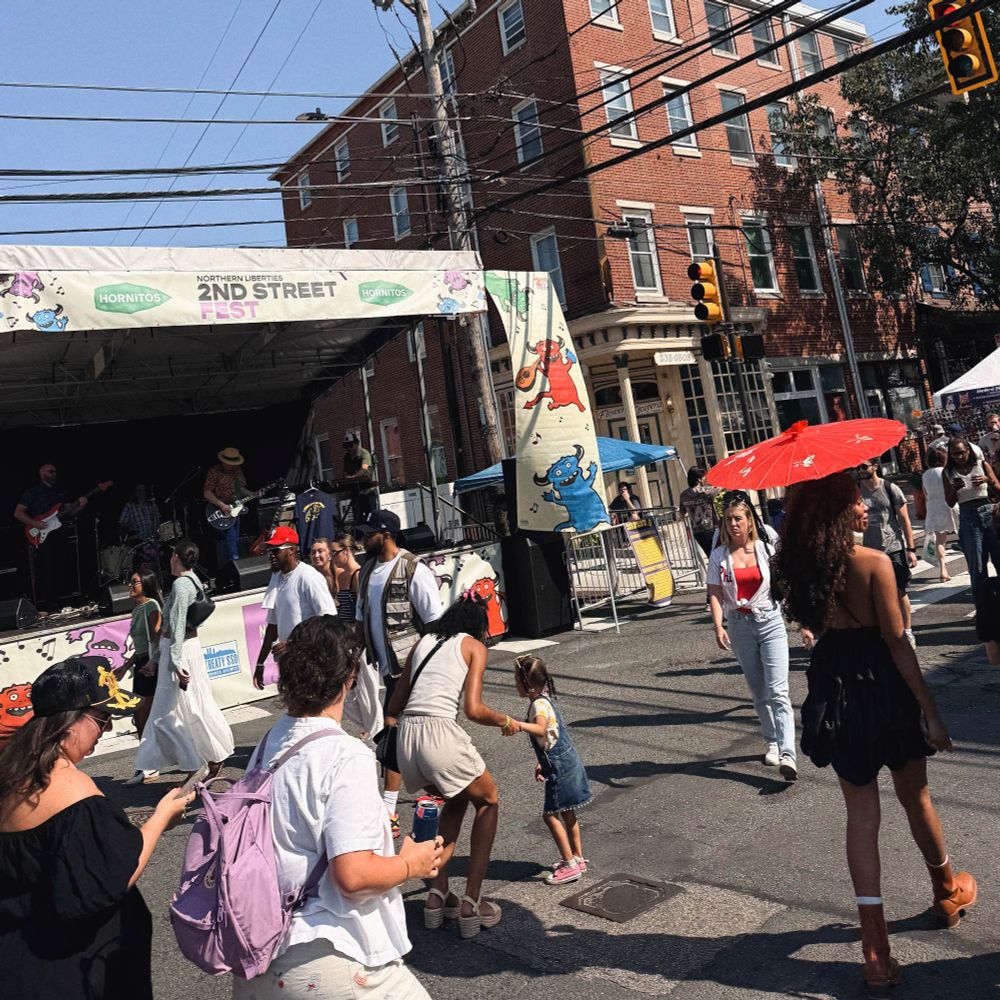 The scene at 2nd Street Festival, an outdoor street festival, in Philadelphia