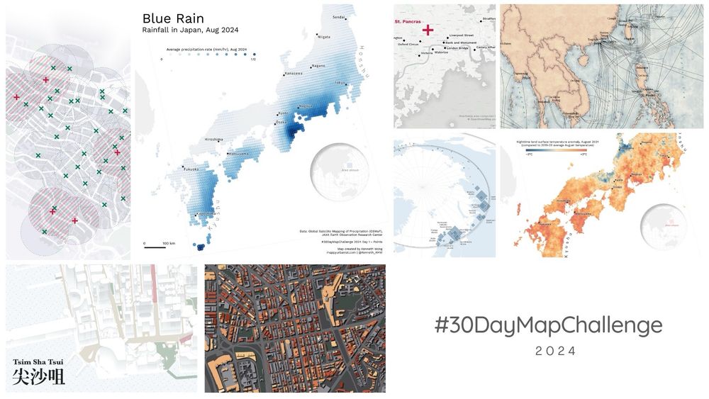Postmortem of my #30DayMapChallenge 2024 | Kenneth Wong - Cities and Maps