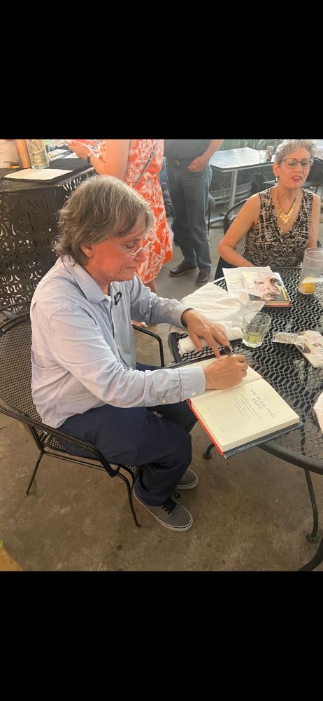 Me signing a book.