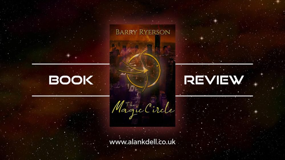 Book Review banner featuring the book cover for The Magic Circle. 