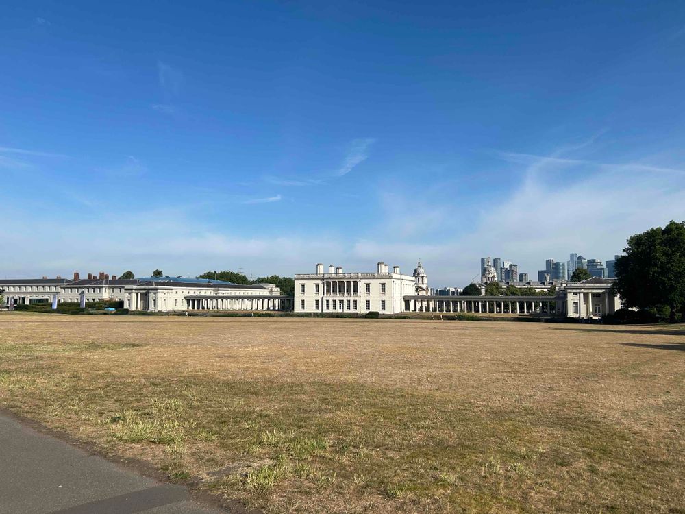 The Queen’s House in Greenwich Park in bright morning sunshine
