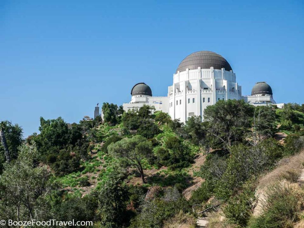 Watching Sunset at Griffith Observatory - Booze, Food, Travel