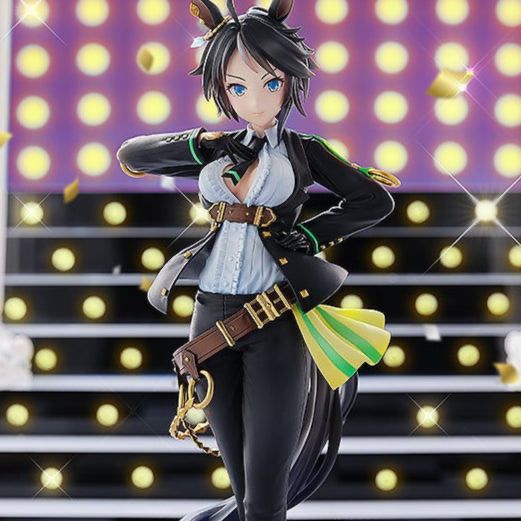 Picture of the he Fuji Kiseki figurine which is a horse girl in a suit situation 