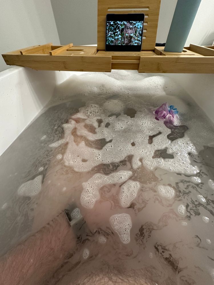 Me soaking in a tub