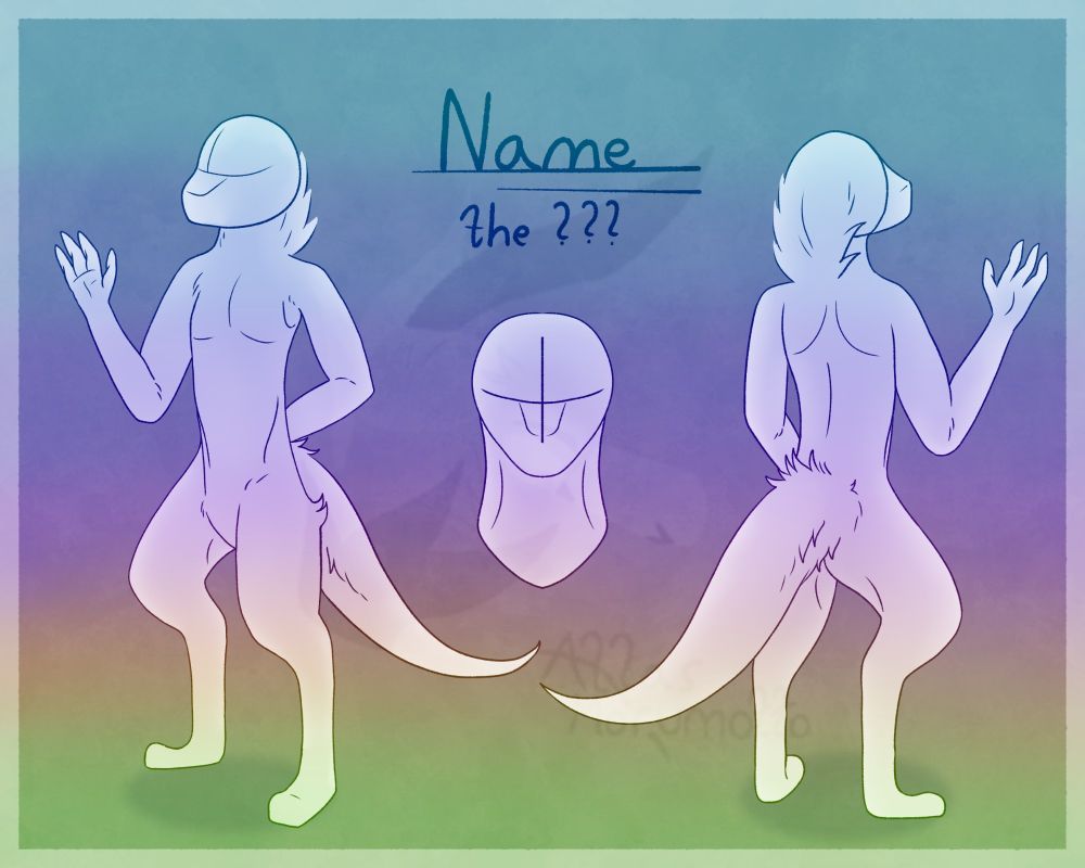 This is how the ref is going to look like. I will draw it completely new for the winner to fit their character.