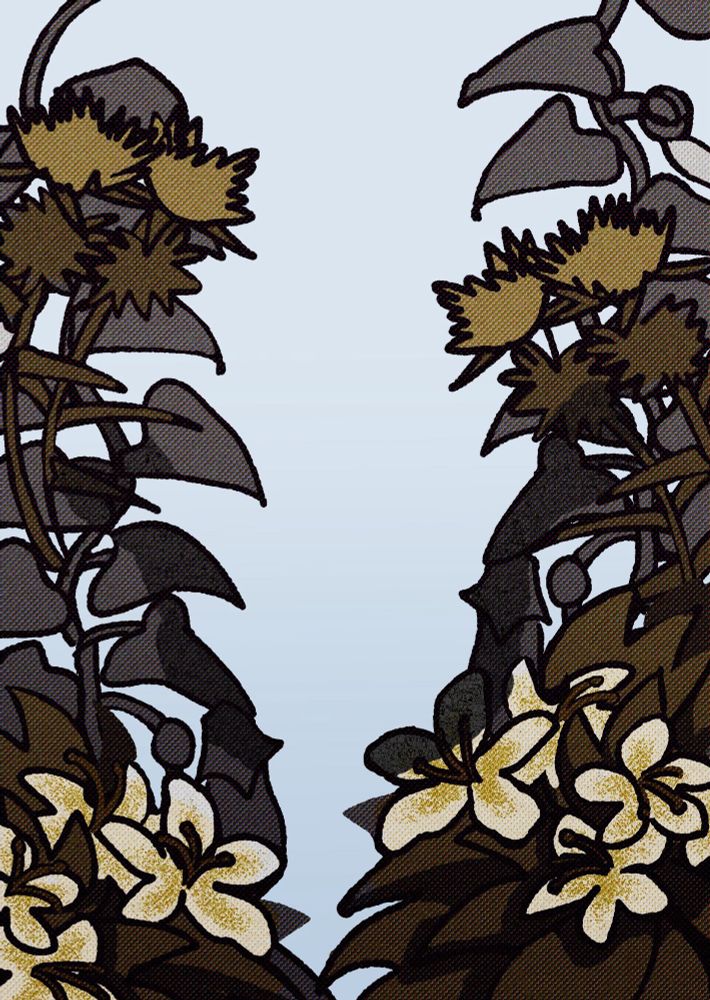 草をがんばって描いたイラスト