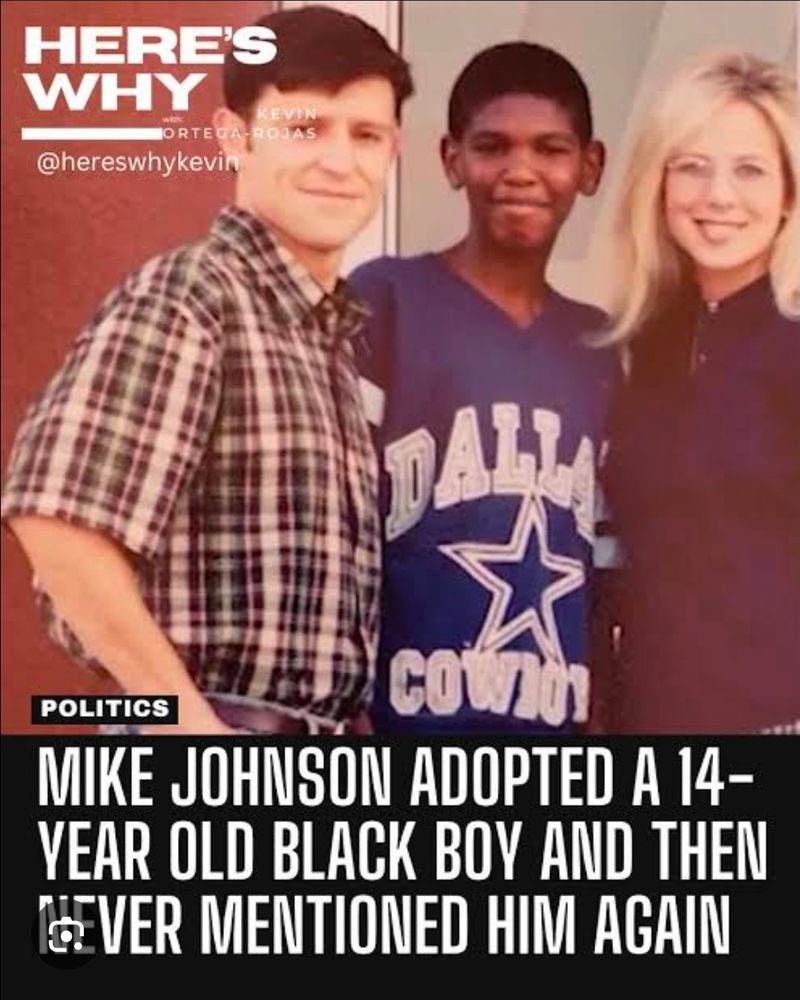 Mike adopted a 14 y.o. Black boy and then never mentioned him again