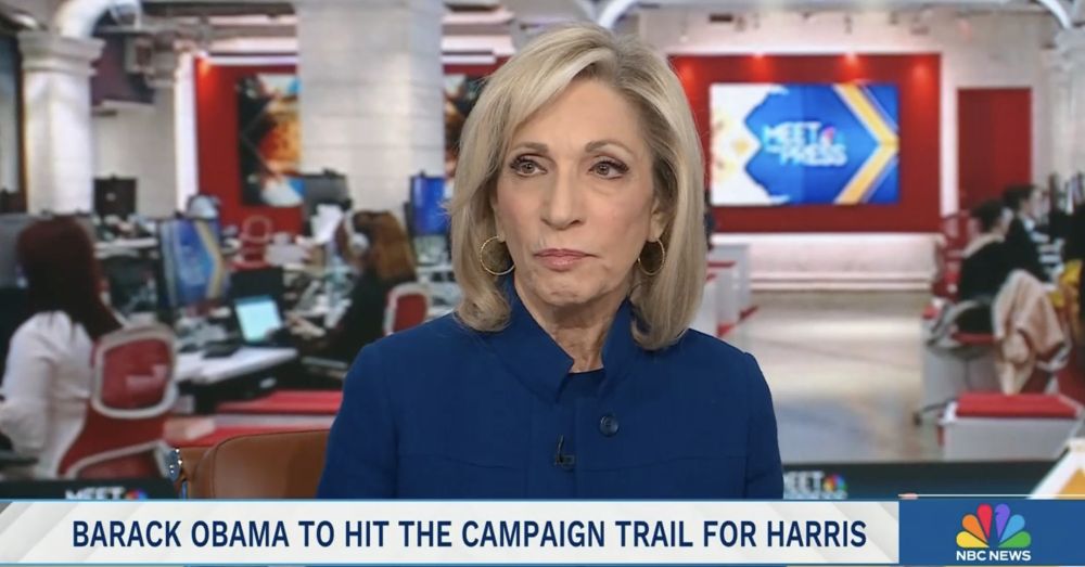 NBC’s Andrea Mitchell Says ‘Misogynation’ from ‘Black and White Men’ is Helping Trump and Tanking Harris