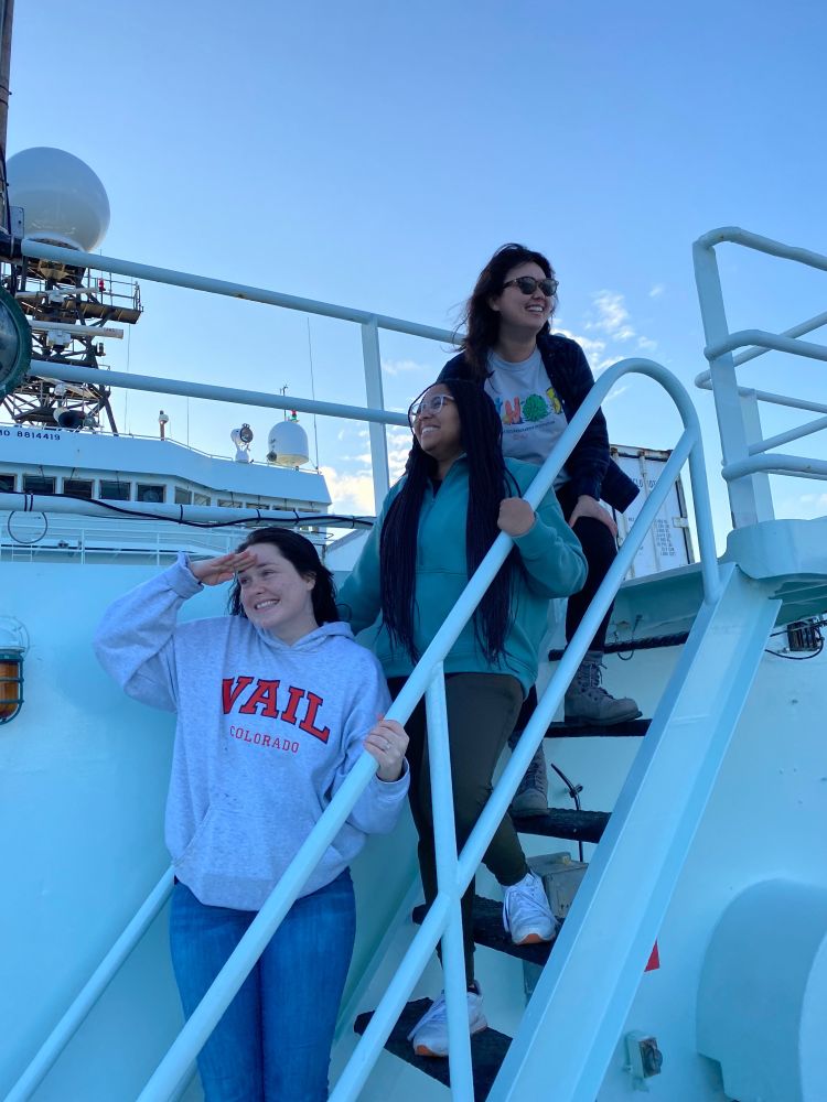 On the RV Thompson with Alexis, Kayla, and Sarah