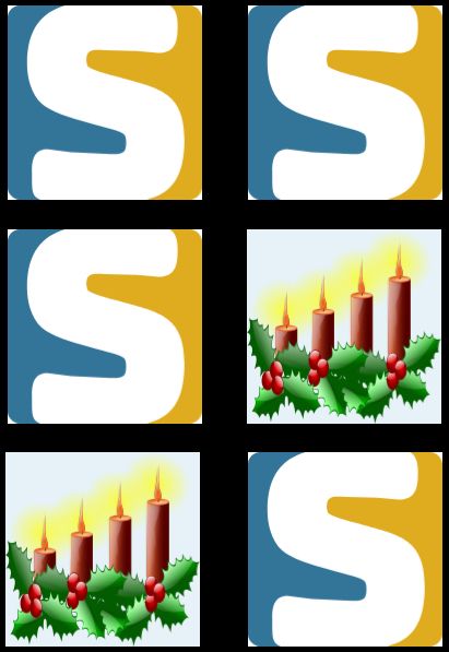 Screenshot unseres Memo-Card-Spiels