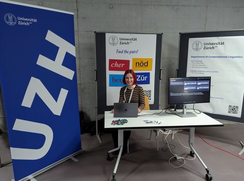 Michelle Wastl at the SwissNLP Expo 