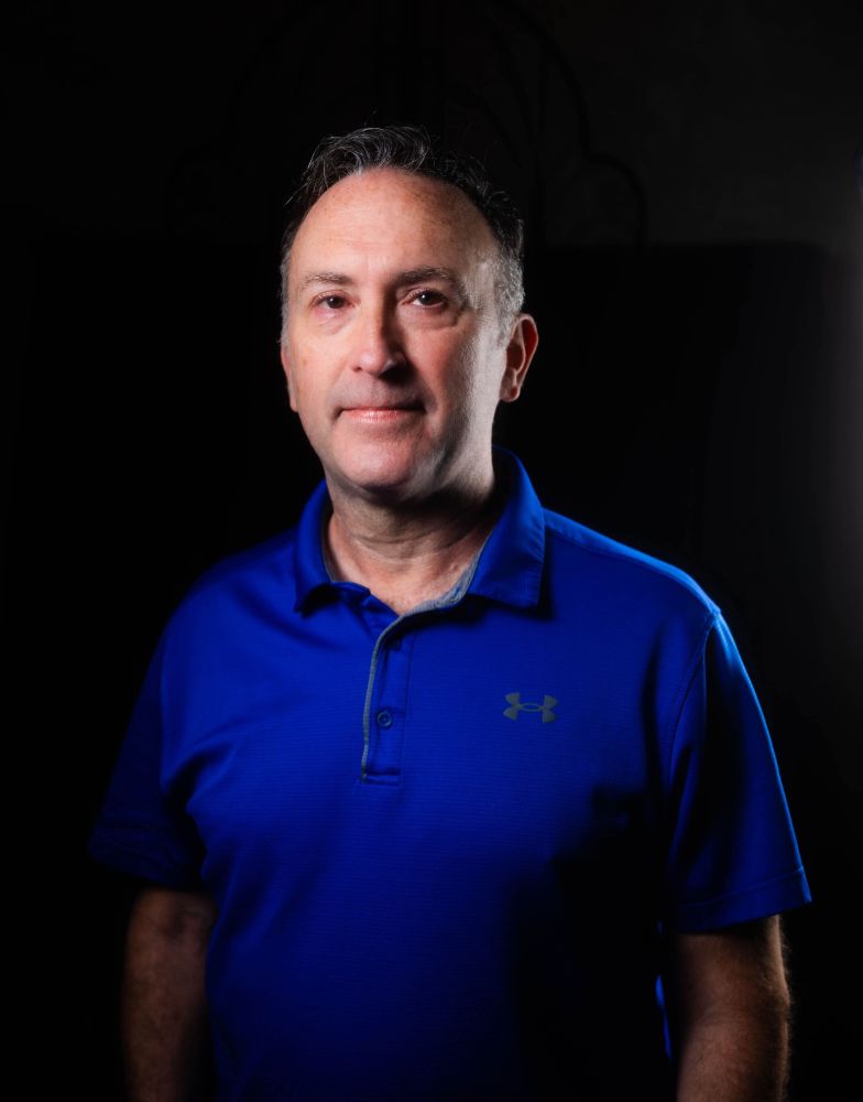 Me in a blue polo. 