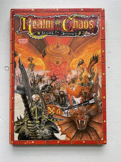 Realm of Chaos, a classic book for Warhammer. 