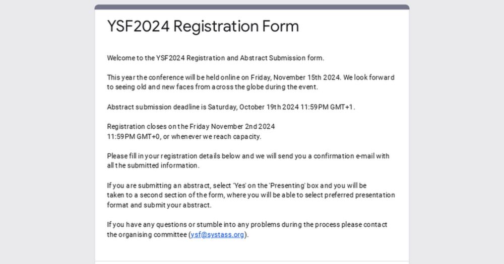 YSF2024 Registration Form