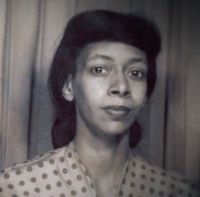 Black and white photo of Marion Stokes.