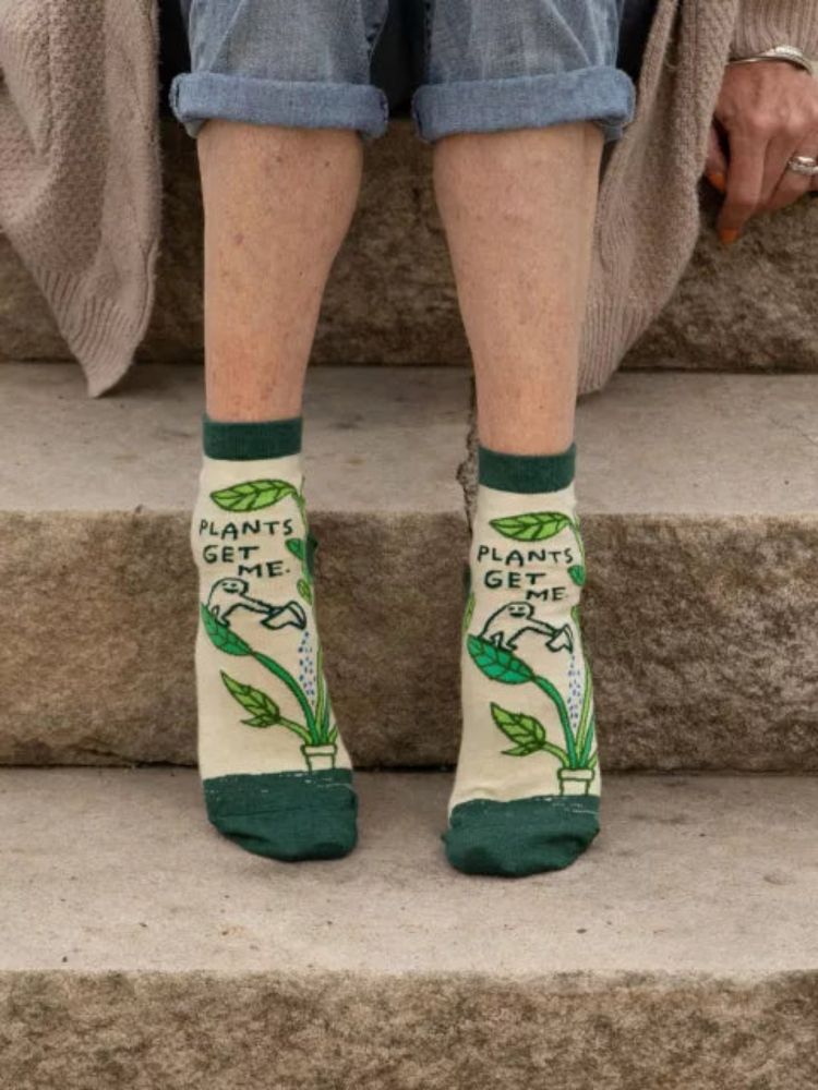 Plants Get Me Ankle Socks - Women's Funny Socks |Danna Bananas