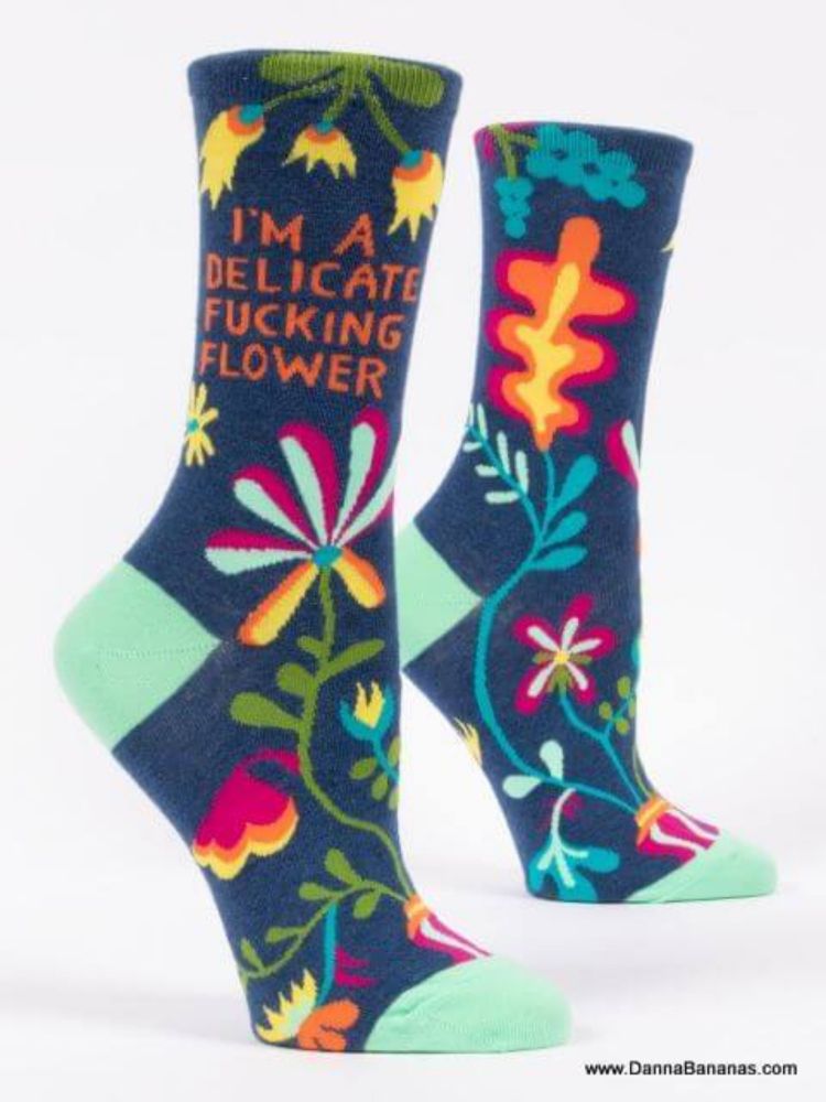 I'm a Delicate Fucking Flower Crew Socks