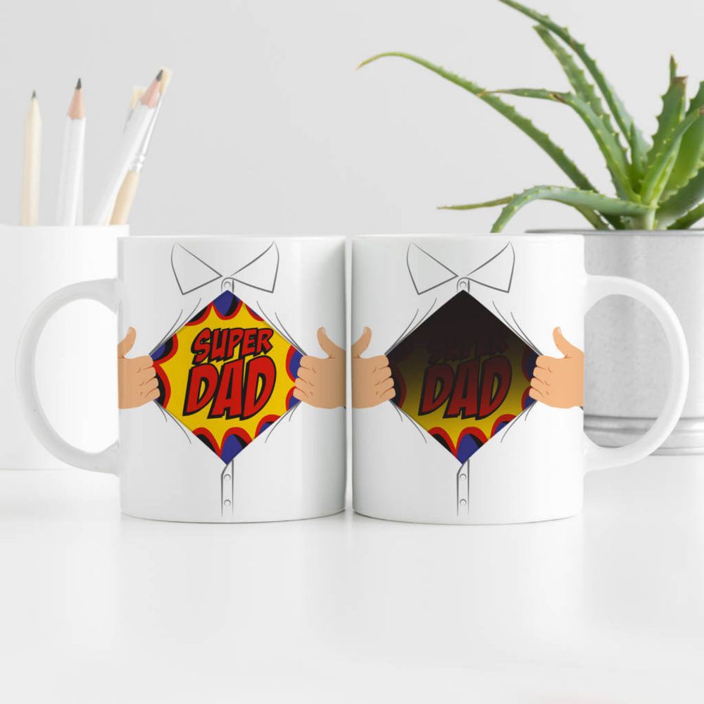 Super Dad Mug & I Almost Died Men's Crew Socks