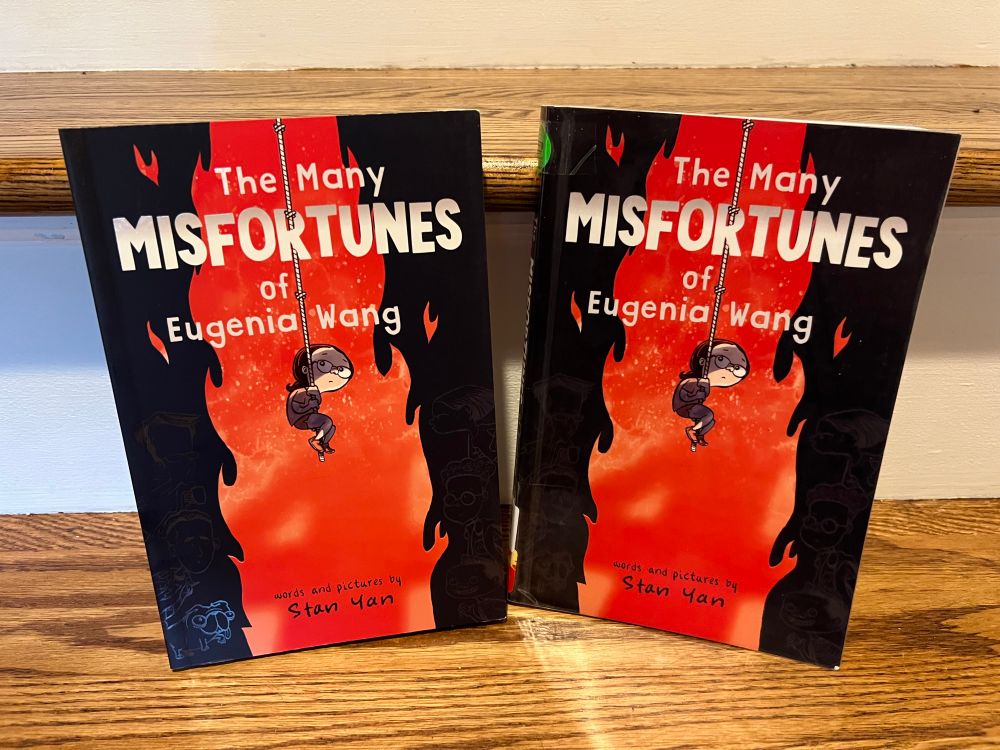 Side by side 
The Many Misfortunes of Eugenia Wang by Stan Yan