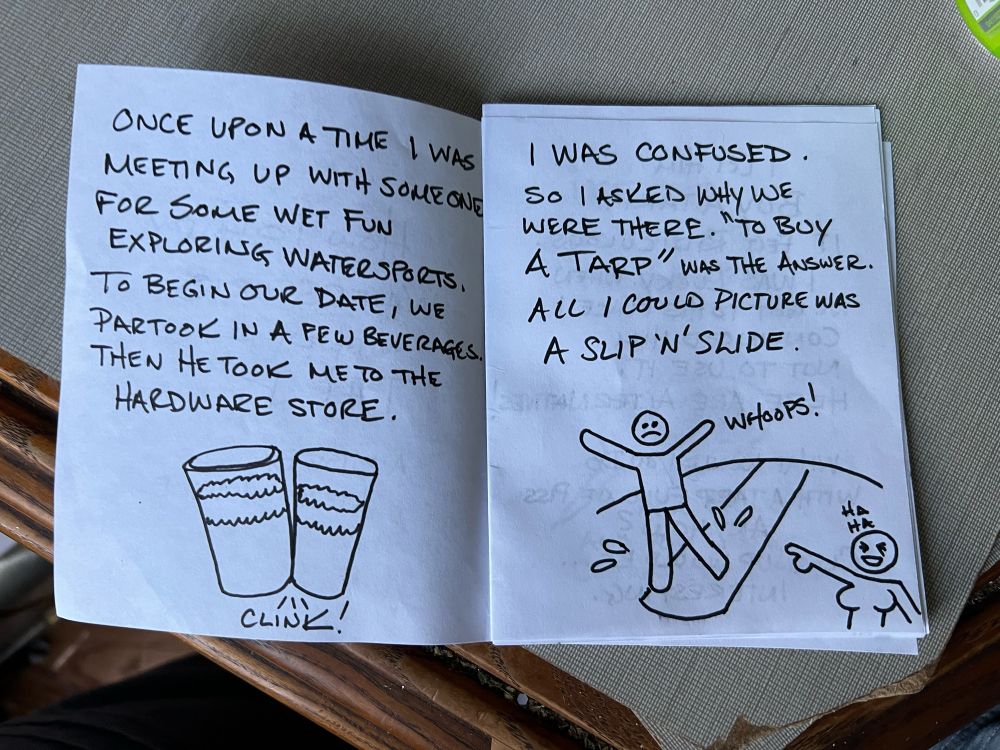 Page 1 and 2 of zine. Please use text reader. 