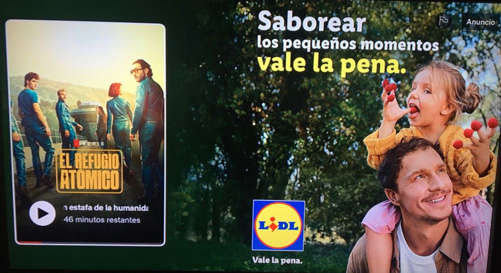 Serie en pausa en Netflix que aprovechan para mostrar un anuncio.