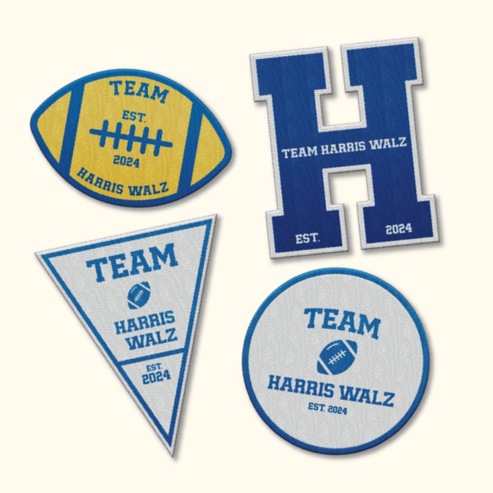 Team Harris-Walz Patch Combo 4-Pack