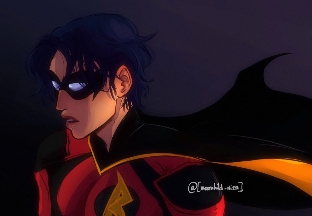 Illustration of Tim Drake as Red Robin