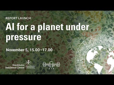 Launch event: AI for a planet under pressure