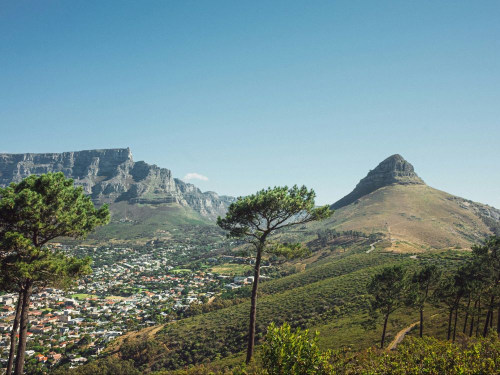 Landscape image showing Capetown, South Africa. 