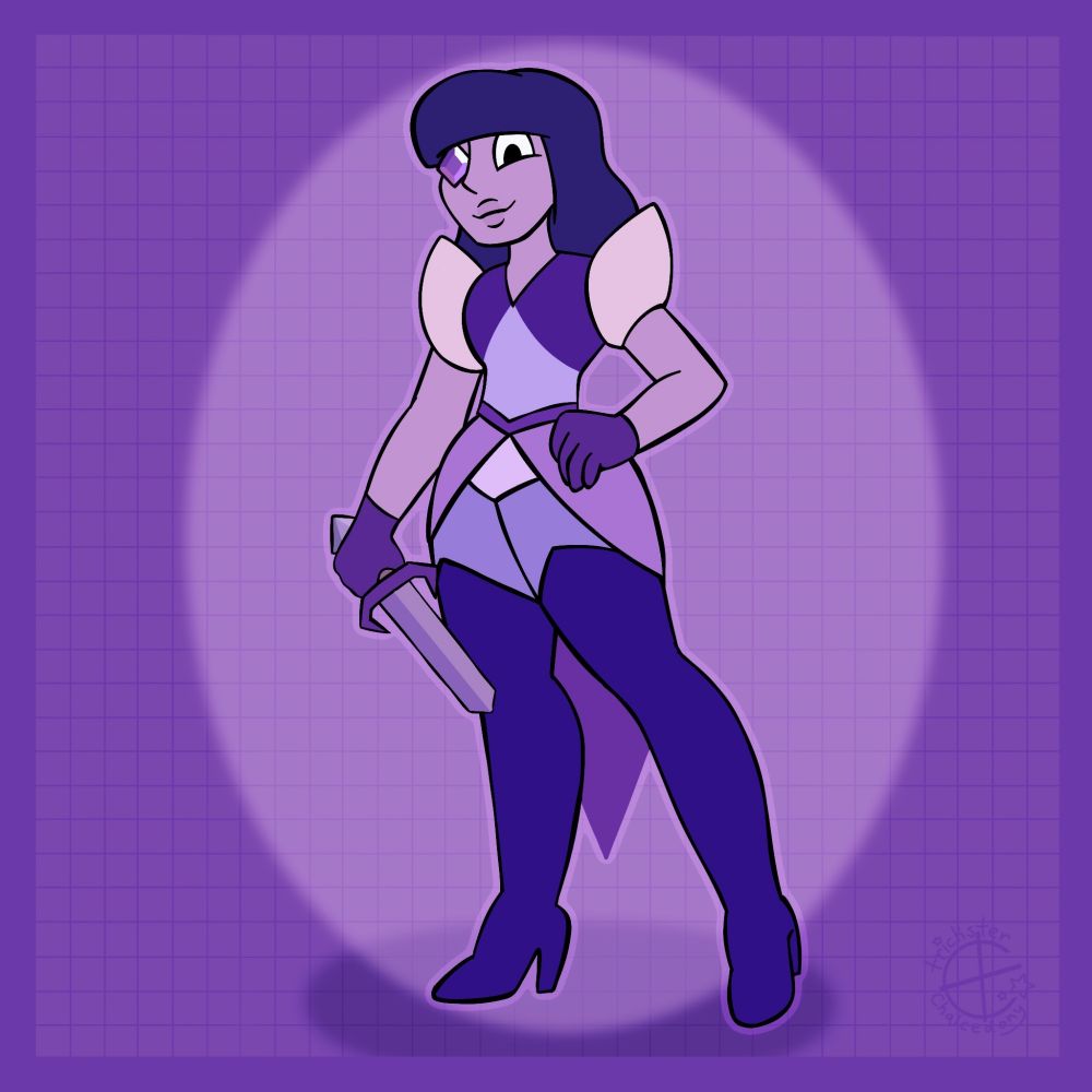 ArtFight attack of Purple Moissanite for Segapop