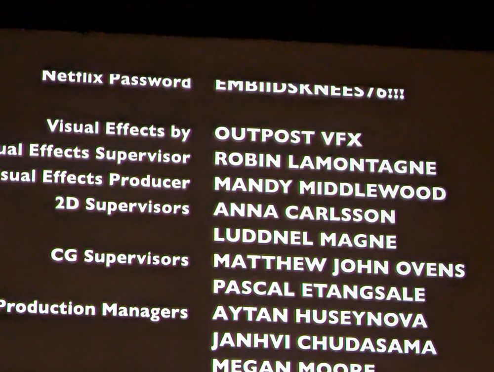 Netflix password.