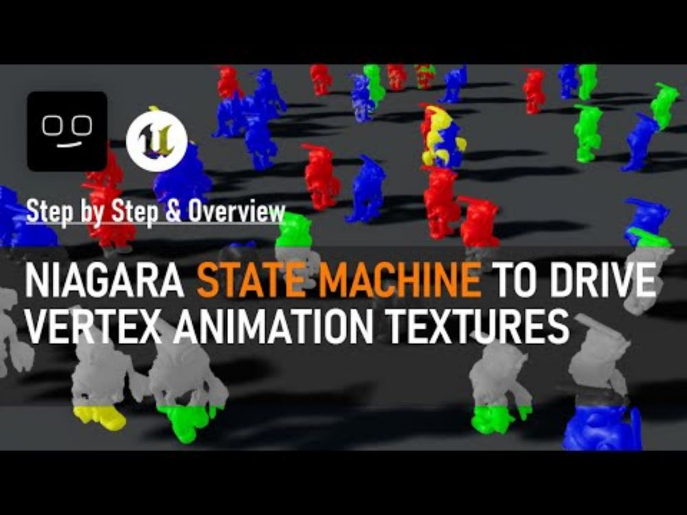 Driving VATs & Shaders in Unreal Engine Using Niagara and State Machines