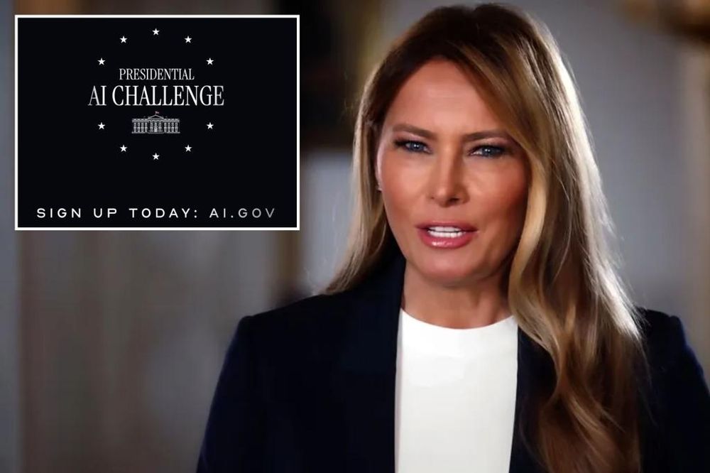 First lady Melania Trump will lead the Presidential Artificial Intelligence Challenge to inspire children and teachers to embrace AI technology and help accelerate innovation in the field.