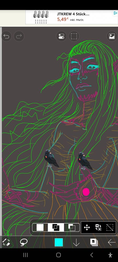 My Version of a DnD Patron or rather of two mixed Together, the Queen of Air and Darkness | Raven Queen of the Shadar-Kai. There are sometimes was said they may the same Person, depends on who asks and what Time. And there a few overlapping Things in their Wiki's, so maybe- 👀