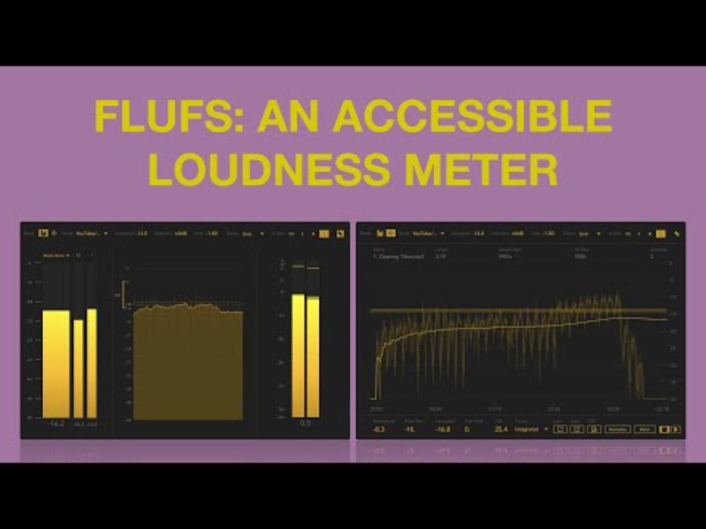 Flufs: An accessible real-time & offline loudness meter (Max for Live / Ableton Live)