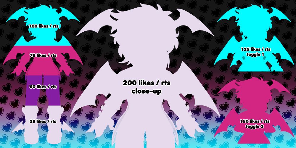 Model Reveal Showcase: likes and retweets help unlock goals! the goals are 25/50/75/100/125/150/200 !!