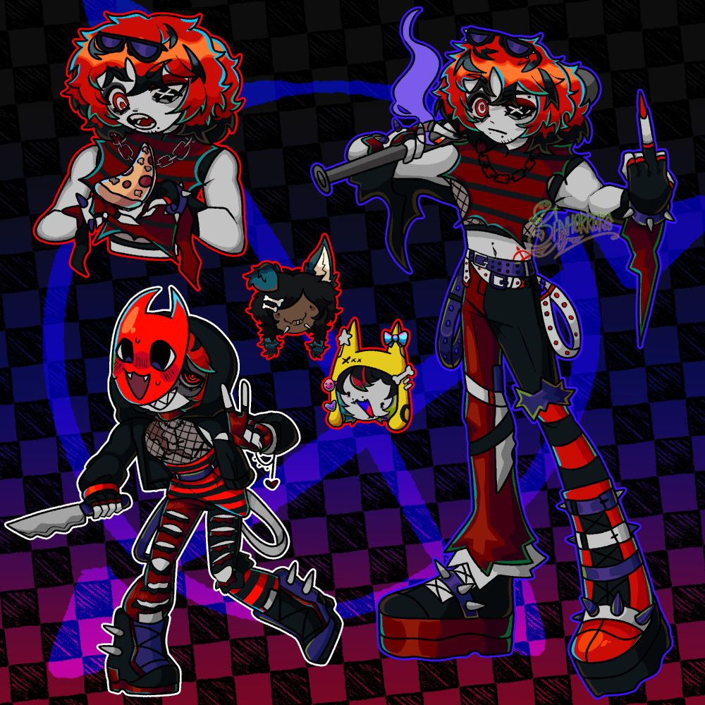 character sheet illustration of one of my ocs