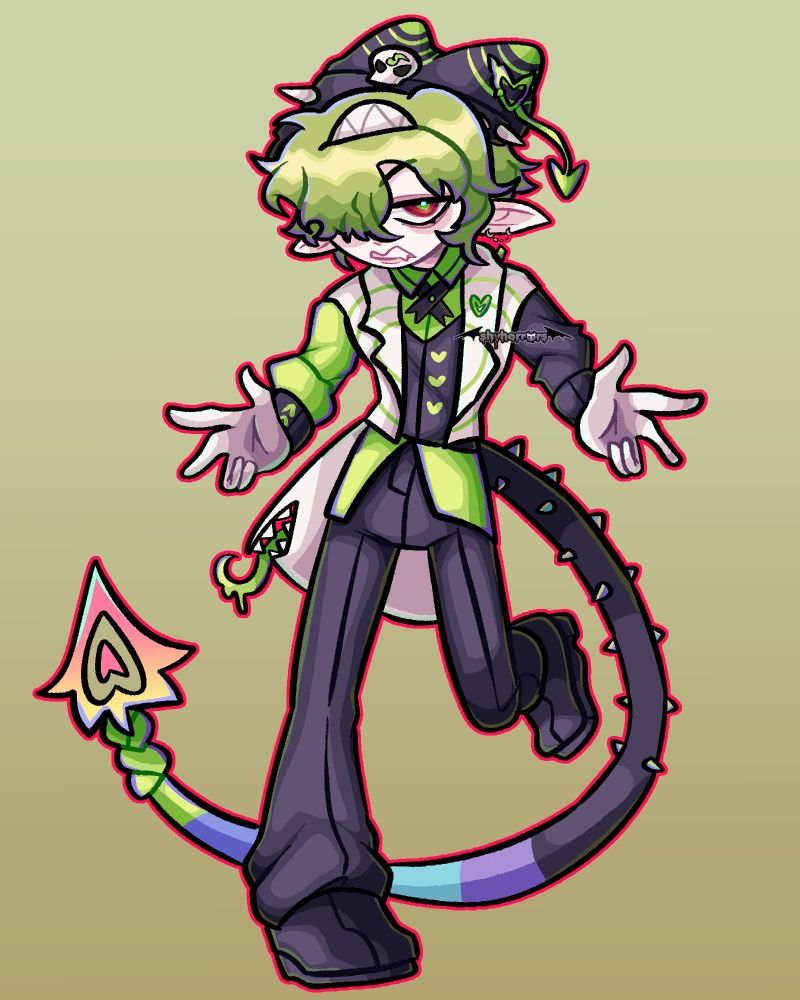 full-body illustration artfight attack on Brain_LG