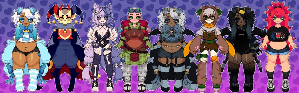 a small showcase of some of the vtuber models i've made