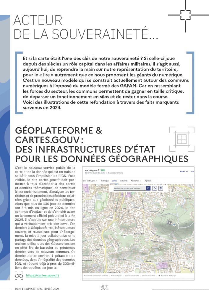 Rapport d'activité IGN 2024 : page 12