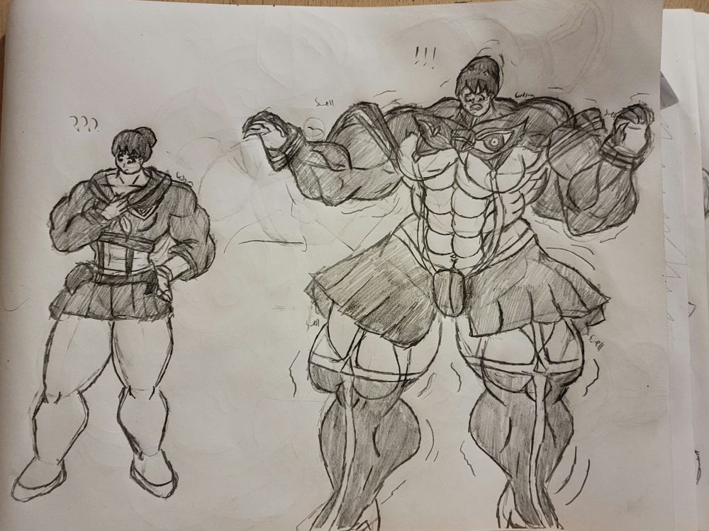 She was curious to see how Ryuko's clothes would fit her. Little did she know she'd be in for a surprise.