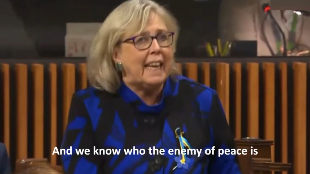 Video: Green leader booed and silenced by Canadian parliament for calling Netanyahu ‘enemy of peace’