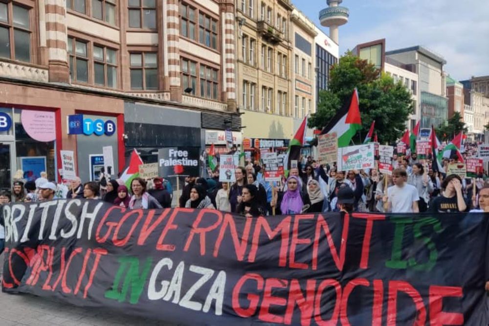 Palestine protest rages outside Labour Party conference