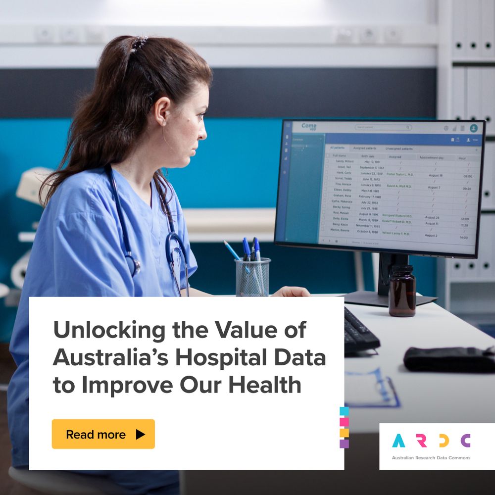 Unlocking the Value of Australia’s Hospital Data to Improve our Health
Read more
ARDC logo