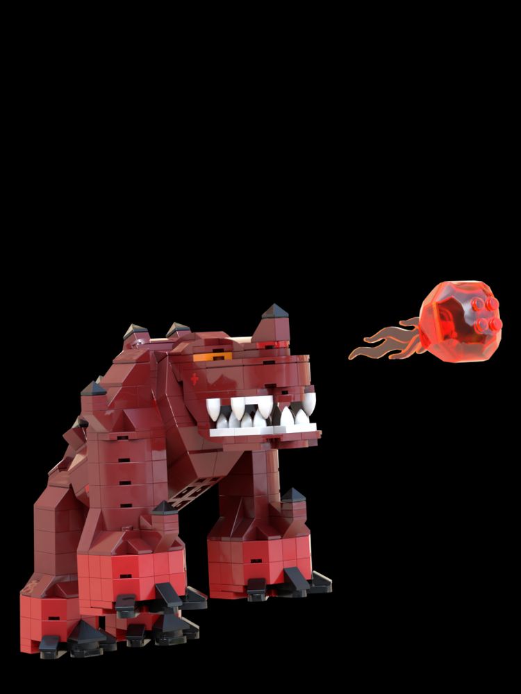 Lego TzTok-Jad casing a magic attack