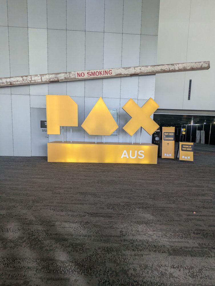 The event sign for Pax Australia.