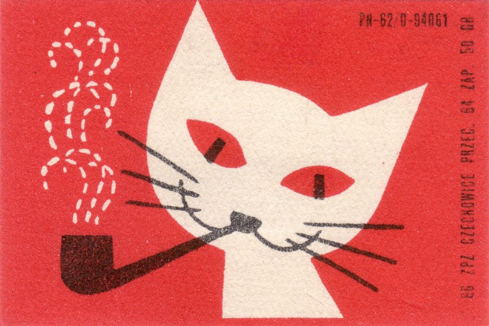 all: variations cat smoking pipe matchbox
