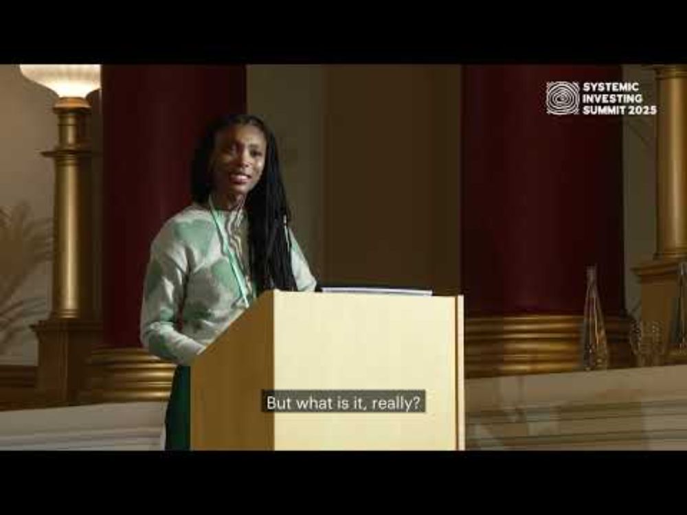 Name me. A poetic provocation by Ashanti Kunene for the Systemic Investing Summit 2025