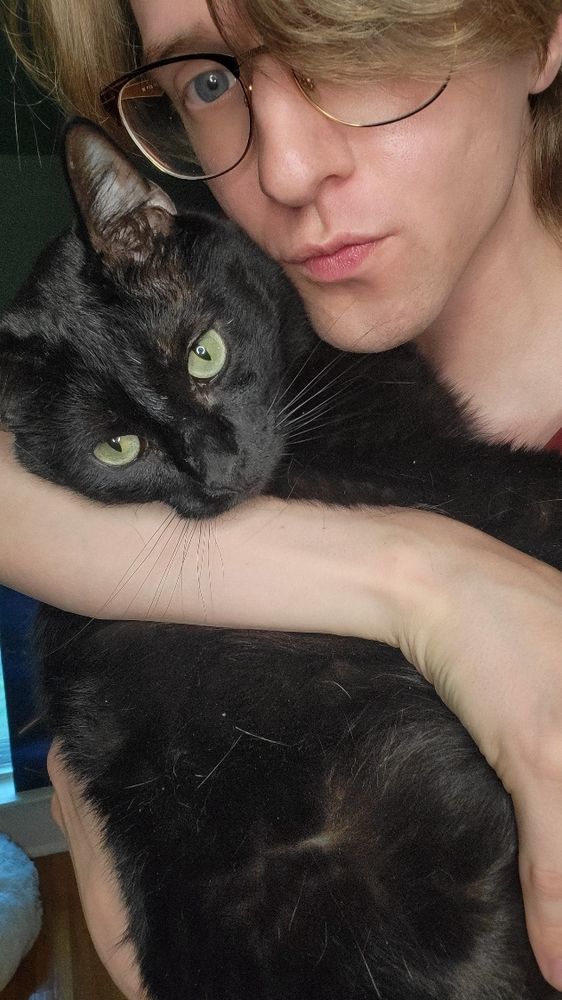 Picture of Roxxi and Binx the cat!