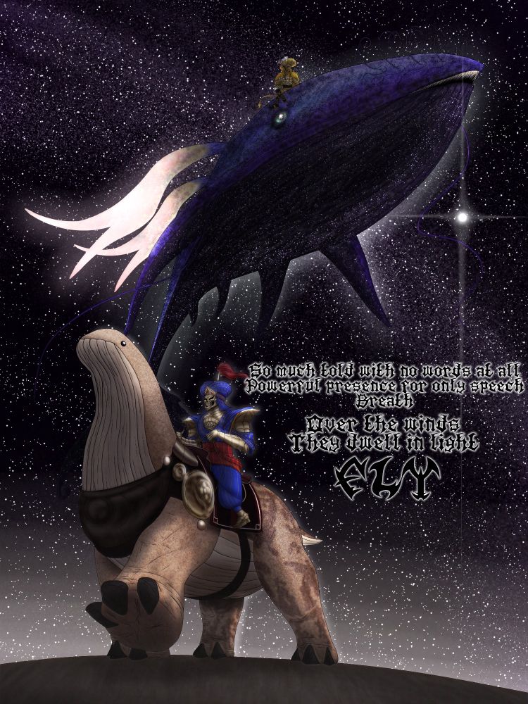 Land Whale (Basking Strider)
By Venommoe

The Flying Whale
By me